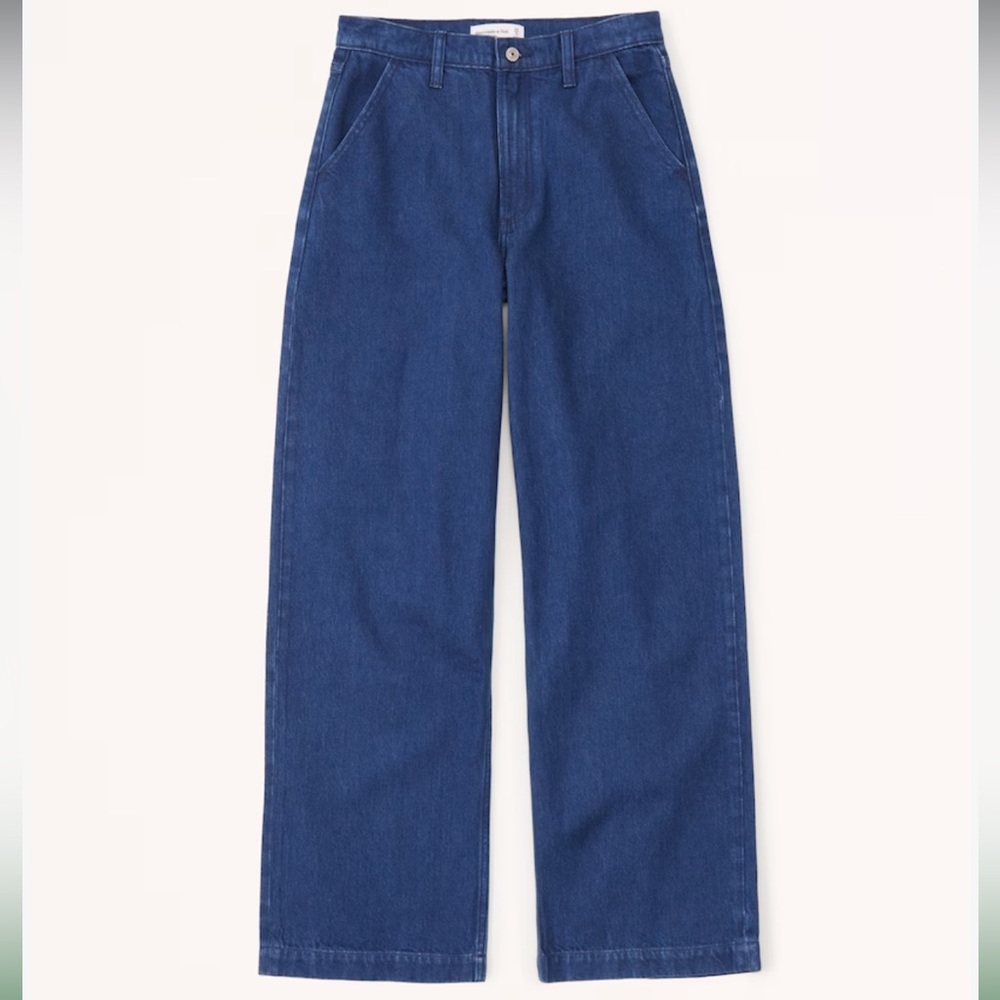Abercrombie Mid Rise Ultra Wide Leg Jean